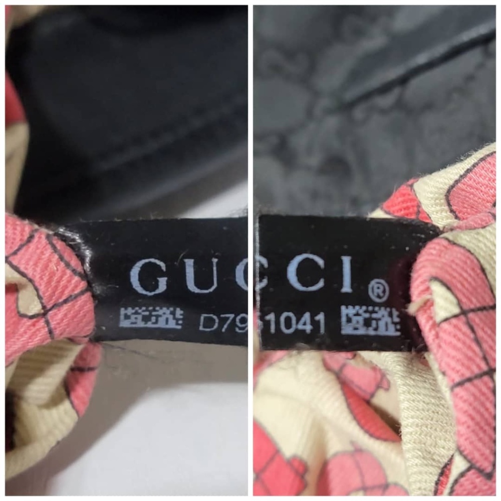 Authentic Gucci GG Nylon Canvas Tote Bag Black - Picture 7 of 14